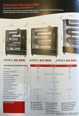 Infrared hall heater radiant heater Airrex Ah-800i