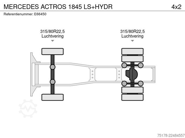 Standaard-SZM Mercedes-Benz ACTROS 1845 LS+HYDR