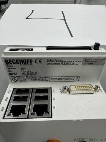 Unité de contrôle Beckhoff IPC + HMI + EtherCAT + Servo