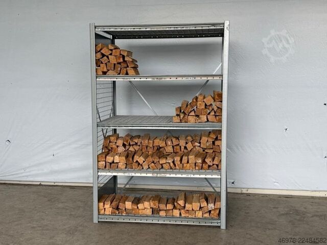Bredde: 1.340 mm / Dybde: 500 mm / Højde: 2.000 mm Dexion HI280 Brennholzregal Fachbodenregal Regal Holz
