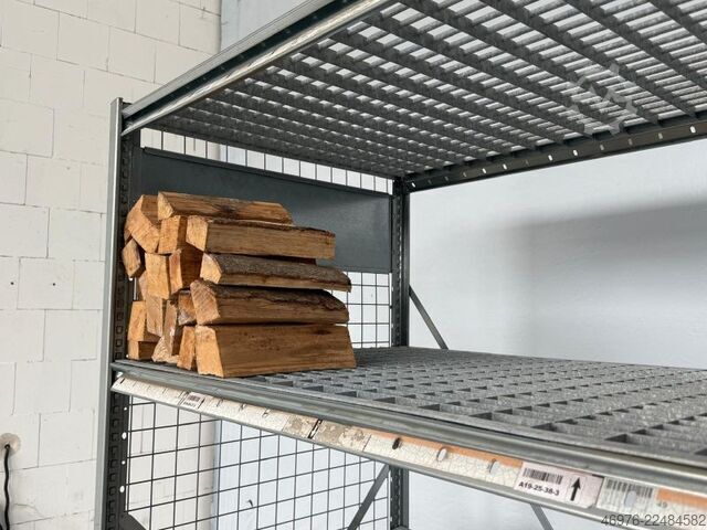 Bredde: 1.340 mm / Dybde: 500 mm / Højde: 2.000 mm Dexion HI280 Brennholzregal Fachbodenregal Regal Holz