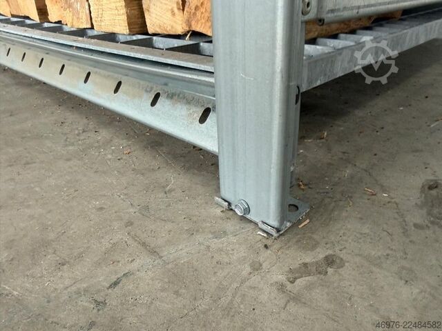 Bredde: 1.340 mm / Dybde: 500 mm / Højde: 2.000 mm Dexion HI280 Brennholzregal Fachbodenregal Regal Holz