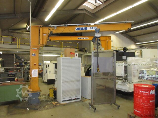 Column swing crane Chain Hoist Abus LSX Kran Drehkran Hallenkran 500KG Abus Kettenzug L 3,5m NL 500Kg H 3,25m