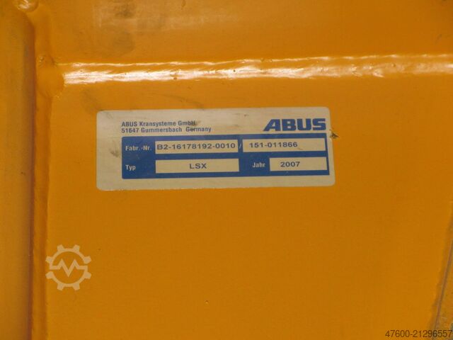Column swing crane Chain Hoist Abus LSX Kran Drehkran Hallenkran 500KG Abus Kettenzug L 3,5m NL 500Kg H 3,25m