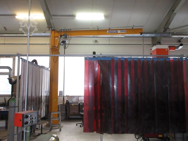Column swing crane Chain Hoist Abus LSX Kran Drehkran Hallenkran 500KG Abus Kettenzug L 4m NL 500Kg H 4,4m