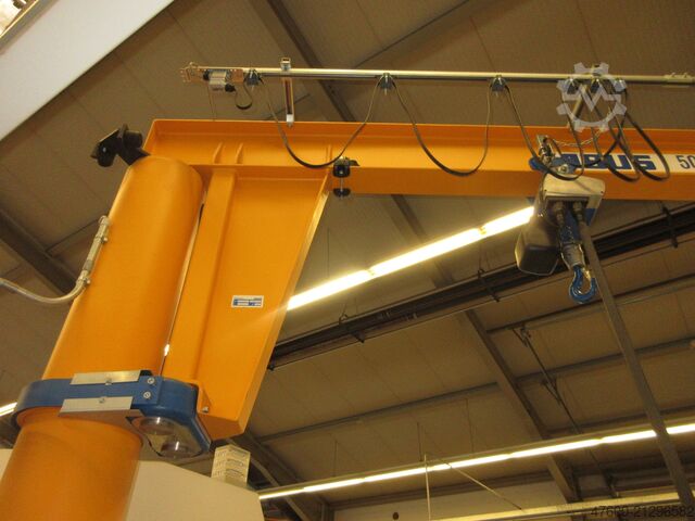 Column swing crane Chain Hoist Abus VS Kran Drehkran Hallenkran 500KG Abus Kettenzug L 4,5m NL 500Kg H 3,8m