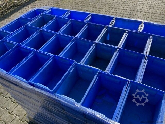 Transportdoos stapelen Doos stapelen SSI Schäfer Typ: 14/6-4 /261 Stück/ blau Außenabm.: 210 x 150 x 123 mm (BxTxH)