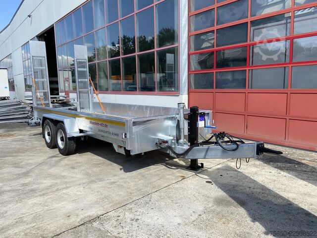 Dieplader oplegger Möslein TT 11-E 5,50 - 2  Tandemtieflader5,50 m x 2 m, Feuerverzinkt