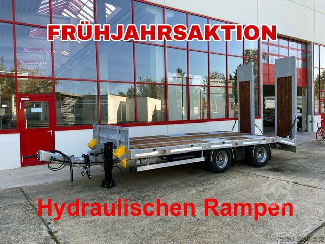 Dieplader oplegger Möslein TT21-7,2 Hydr  21 t Tandemtieflader, hydr. Rampen, NEU