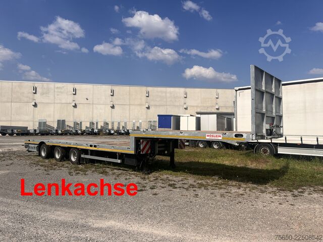Dieplader oplegger Möslein ST 3 Plato 8,7  3 Achs Satteltieflader Plato 45 t GGfür Fertigteile, Baumaschinen