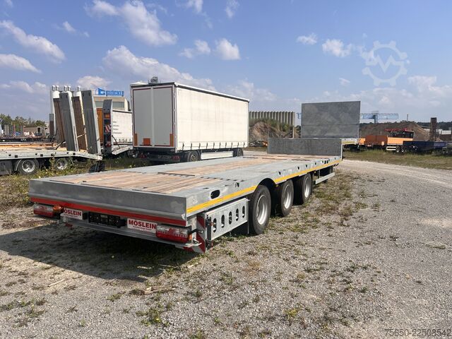 Dieplader oplegger Möslein ST 3 Plato 8,7  3 Achs Satteltieflader Plato 45 t GGfür Fertigteile, Baumaschinen