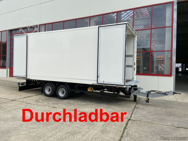 Koffer aanhanger Möslein TKO 105 D 7m weiß  Tandem- Koffer, Durchladbar, -- Neufahrzeug --