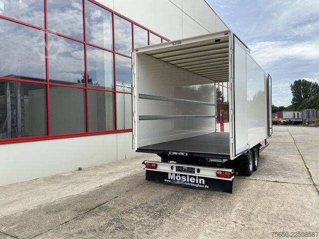 Koffer aanhanger Möslein TKO 105 D 7m weiß  Tandem- Koffer, Durchladbar, -- Neufahrzeug --