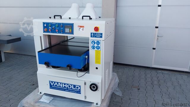 Vandikte-schaaf Dickenhobelmaschine Vanhold 630 Spiral zugrollen in Tisch