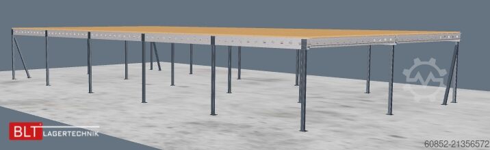Skladišna platforma 10x20m Lagerbühne , Belastung : 500kg/qm Unterkante: 2,5m ,ca. 200qm Systembühne