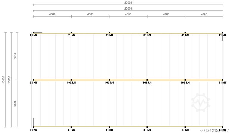 Skladišna platforma 10x20m Lagerbühne , Belastung : 500kg/qm Unterkante: 2,5m ,ca. 200qm Systembühne