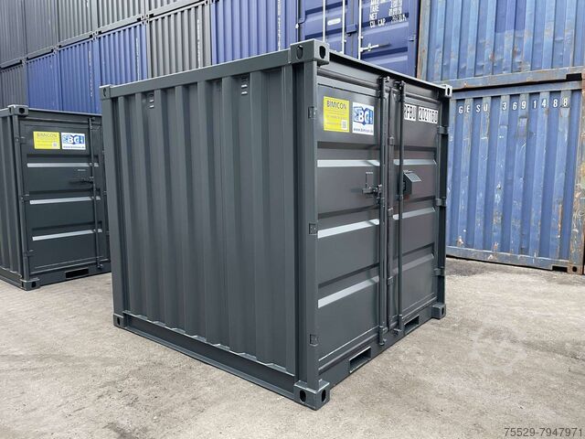  8 Fuß Lagercontainer / Materialcontainer NEU (Baujahr 2022) / RAL 7016