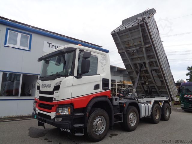 Driezijdige kipper SCANIA G450 8x4 Meiller 2-Seiten-Kipper Bordmatik