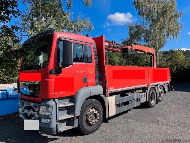 Platós teherautó MAN 26.400 TGS PK20001 L Funk & Zange - AC-TÜV 03/26