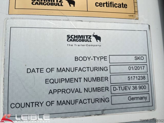 Kühlauflieger SCHMITZ CARGOBULL SKO 24/L*Doppelstock*Blumenbreite*Liftachse*