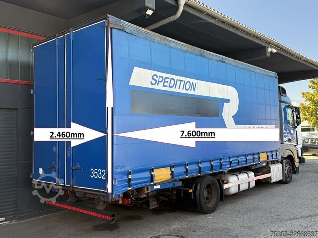 LKW mit Pritsche & Plane MERCEDES-BENZ Actros 1840 Klima Retarder ACC 7,6m MEGA Jumbo