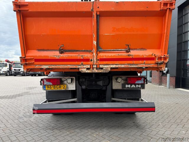 Camião basculante com grua MAN TGS 26.400 6x6 Kipper / Z kraan  Euro 6