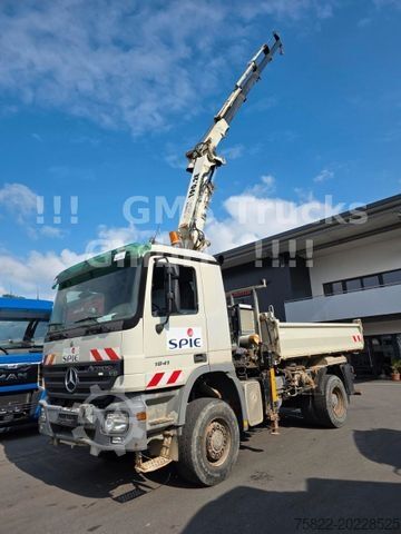 Τρίπλευρο ανατρεπόμενο φορτηγό MERCEDES-BENZ Actros 1841 / 4X4 ALLRAD / Atlas 190 / Meiller