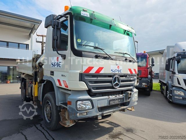 Τρίπλευρο ανατρεπόμενο φορτηγό MERCEDES-BENZ Actros 1841 / 4X4 ALLRAD / Atlas 190 / Meiller