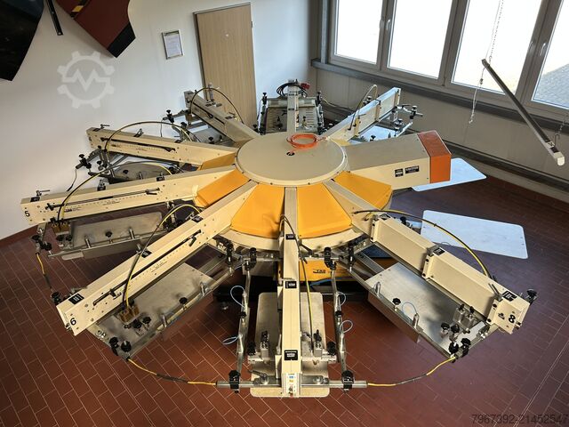 Automatische zeefdrukmachine + doorloopdroger TAS / HIX RA202 L  / 3616