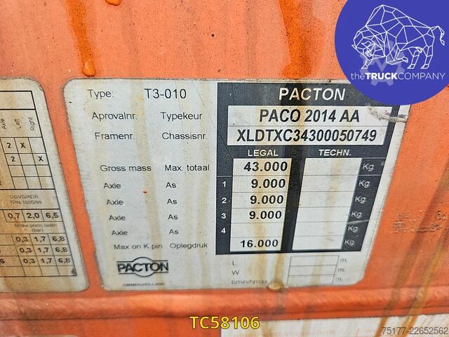 Transporte de contentores Pacton 