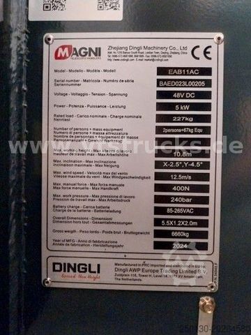 Werkplatform MAGNI Magni EAB11AC 10,8m Gelenkteleskopbühne 2x vorh.