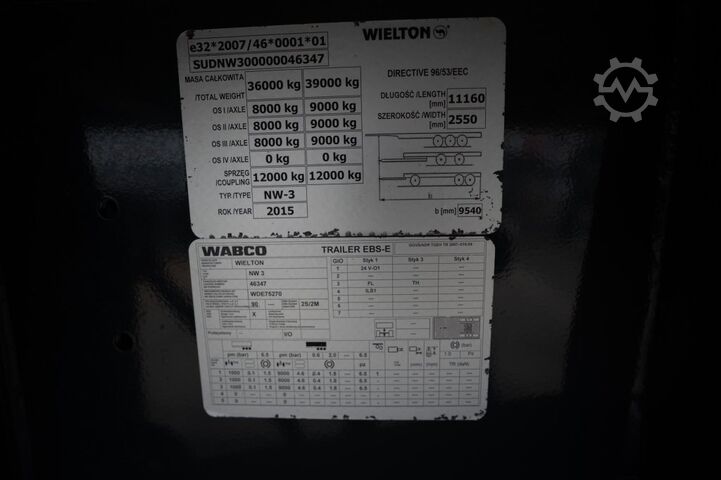 Tipper WIELTON ALU - 52 M3 ( Grain/CEREALIERE)