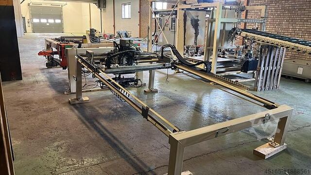 Förpackningslinje Pellet packing FS-Agropellets, Robopac, PanPac.