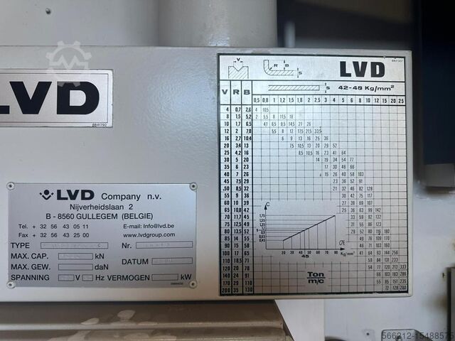 Hydraulische kantbank LVD PPN 125/4000 S630