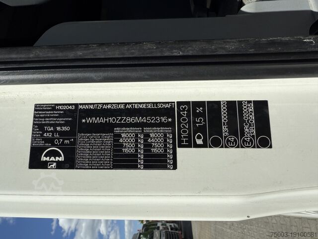 Ladbil med udskifteligt lad MAN TGA 18.350 4X2 LL Fahrschule