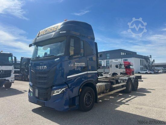 Felépítménycserélő teherautó IVECO S-WAY 460, AS260SY/FP BDF,   WECHSELFAHRGESTELL, INTADER, E6