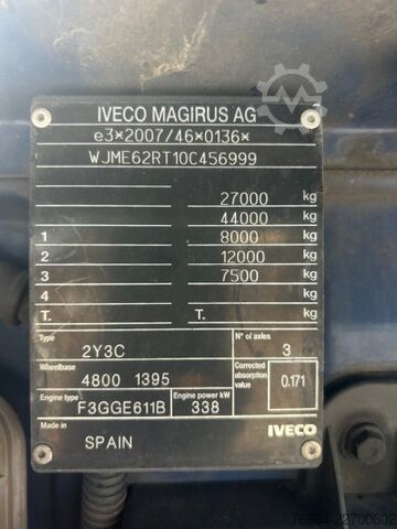 Felépítménycserélő teherautó IVECO S-WAY 460, AS260SY/FP BDF,   WECHSELFAHRGESTELL, INTADER, E6