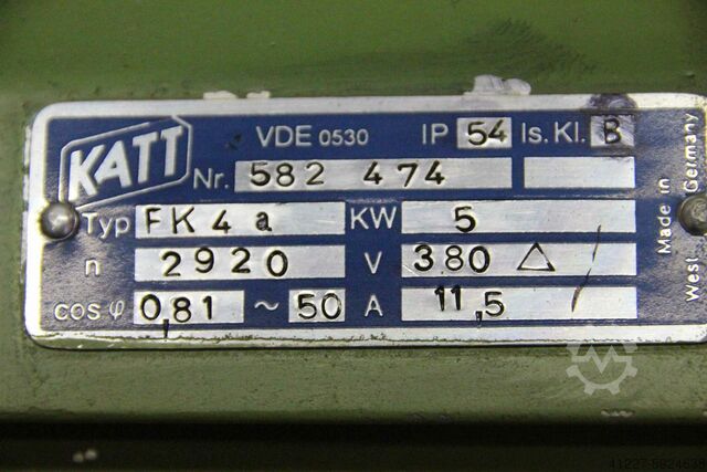 Elektromotor 5 kW 2920 U/min Katt FK 4 a