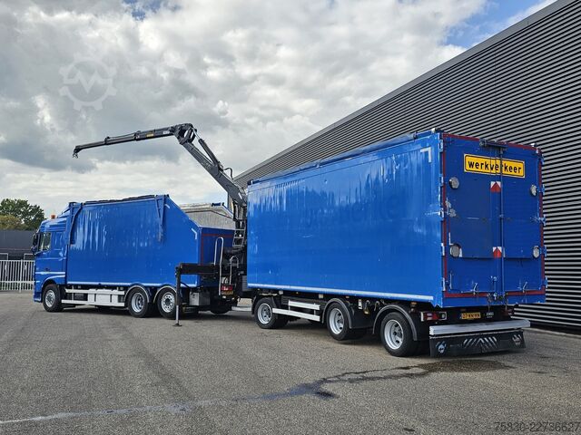 Kamion sa kranom DAF XF 440 6x2 / PENZ CRANE - KRAN + TIPPER TRAILER
