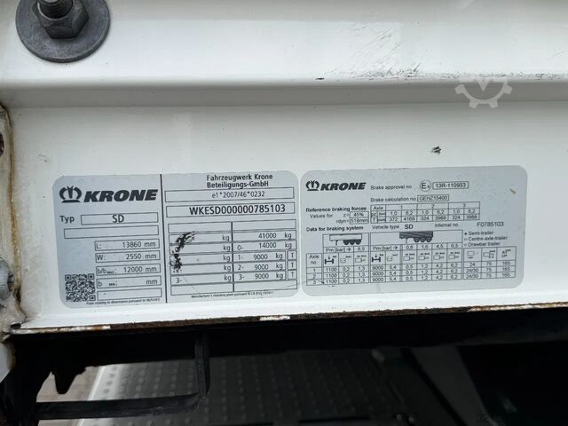 Schuifzeilen Krone Schuifzeil -Dak / BPW-Assen / APK 10-2026