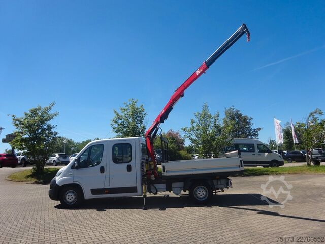 Furgão pick-up FIAT Ducato Maxi Doka Pritsche Fassi Ladekran