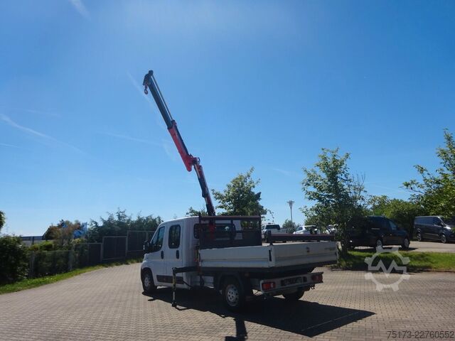 Furgão pick-up FIAT Ducato Maxi Doka Pritsche Fassi Ladekran