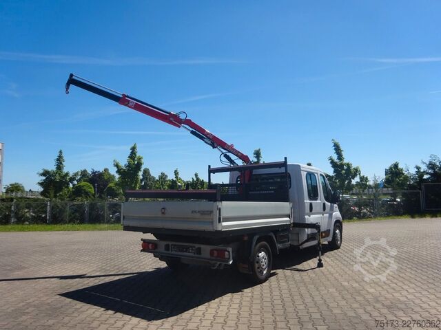 Furgão pick-up FIAT Ducato Maxi Doka Pritsche Fassi Ladekran