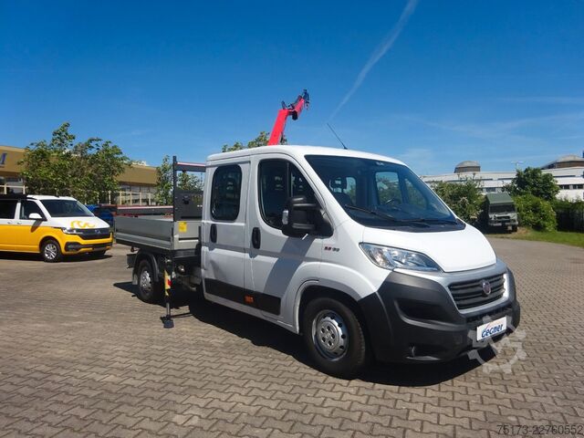 Furgão pick-up FIAT Ducato Maxi Doka Pritsche Fassi Ladekran