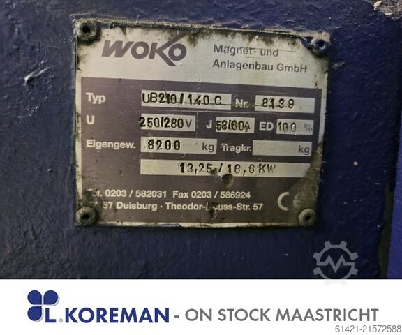 Bande transporteuse électromagnétique WOKO WOKO Electro Magnetic Conveyor Belt