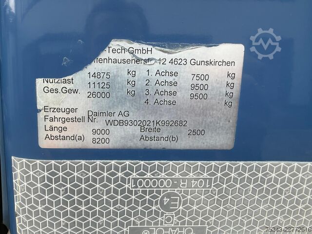 Pojazd ssący Mercedes-Benz Actros 2541 | 13,000L sewer cleaner | Wittig va...
