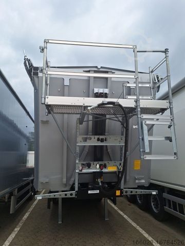 Semi-reboque basculante SCHMITZ CARGOBULL Kipper 52m³ mit gekröpftem Chassis