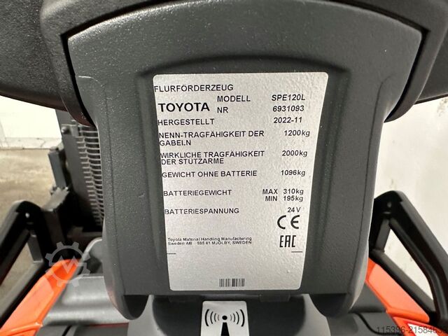 Kézi emelő Toyota SPE 120 L - TRIPLEX 4,5 m - 93 Bts. !!!!!!