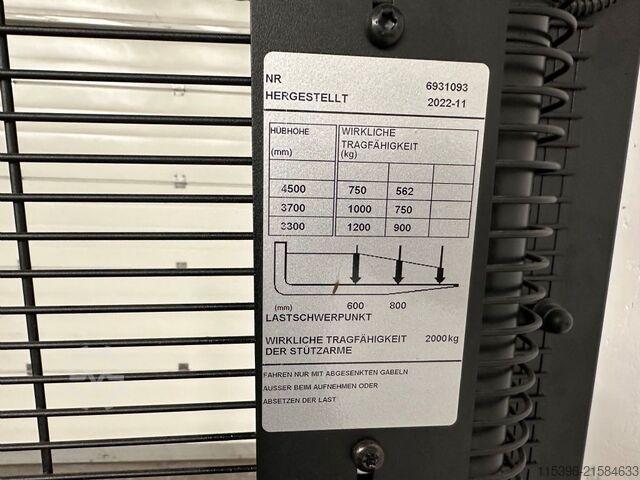 Kézi emelő Toyota SPE 120 L - TRIPLEX 4,5 m - 93 Bts. !!!!!!