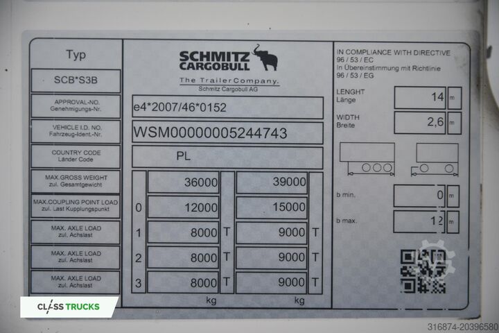 Kølesættevogn SCHMITZ CARGOBULL SKO FP 60 ThermoKing SLXi 300
